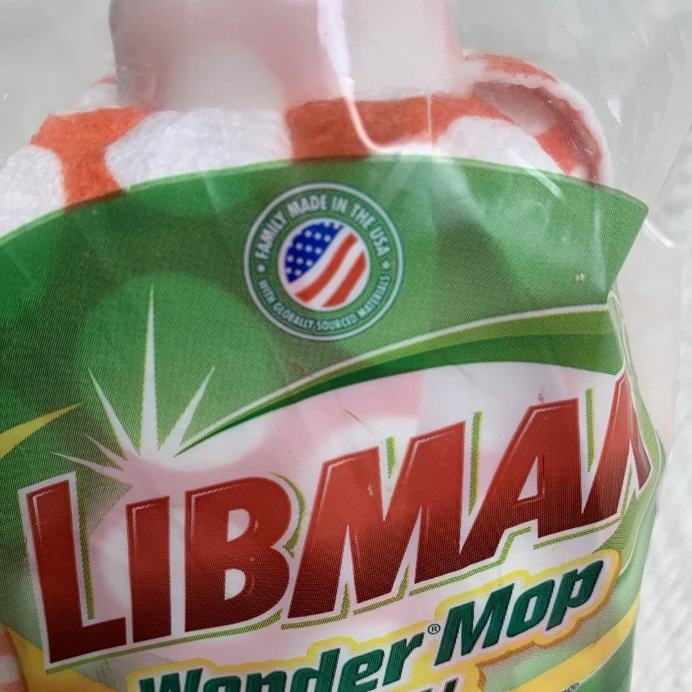 Libman Wonder Mop Refill  Model 02001  Easy Change  Machine Washable Refill  New